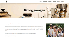 Desktop Screenshot of biologigaragen.org