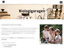 Tablet Screenshot of biologigaragen.org